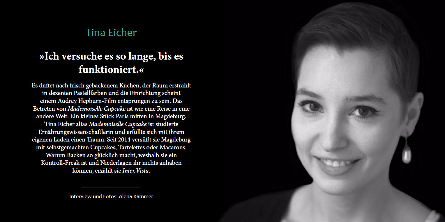 intervista_012016_01 Intervista Interview Magdeburg Inter.vista Tina Eicher Mademoiselle Cupcake